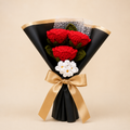 Crimson Memory Crochet Bouquet