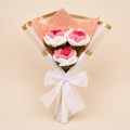 Blush Gradient Crochet Flower Trio