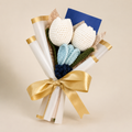 Coastal Blue Crochet Tulip Trio
