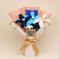Sapphire Lily & Rose Crochet Bouquet