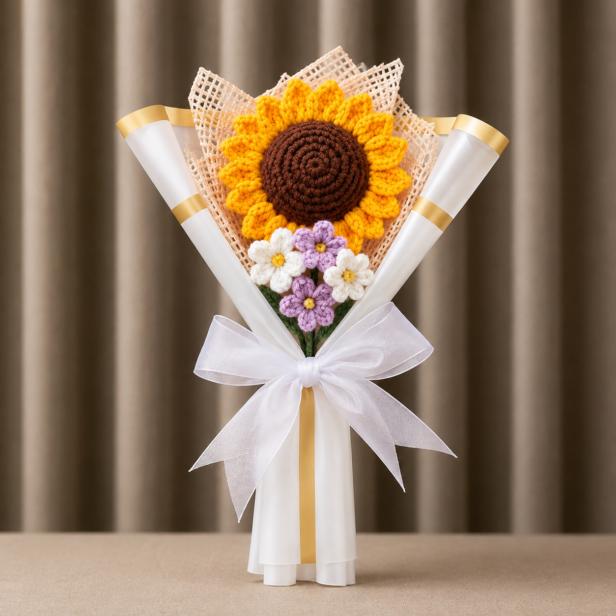 Sunshine Memory Crochet Bouquet