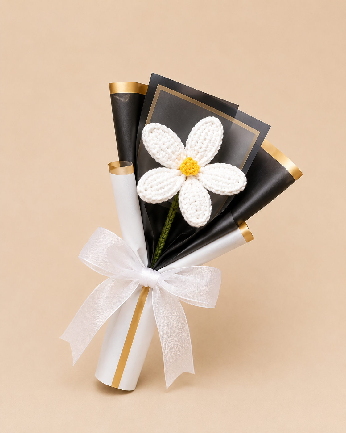 Lily Whisper Crochet Bouquet